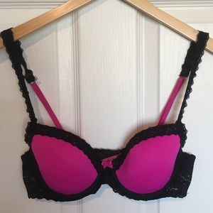 Victoria’s Secret Pink Lace Wing Demi Bra 34B
